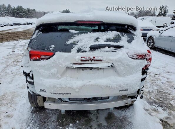 3GKALVEV8ML350518 2021 GMC TERRAIN White Widok z tyłu