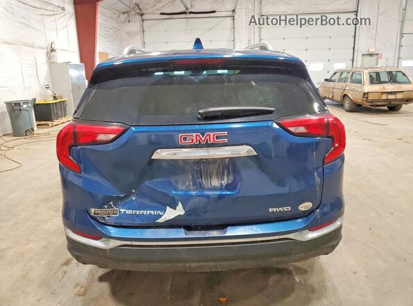 3GKALVEV9ML345263 2021 GMC TERRAIN Blue უკანა ხედი