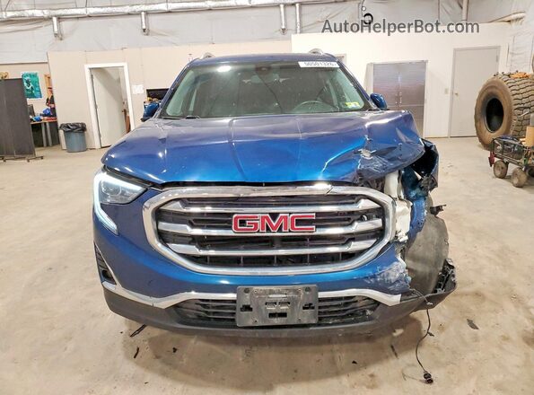 3GKALVEV9ML345263 2021 GMC TERRAIN Blue წინა ხედი