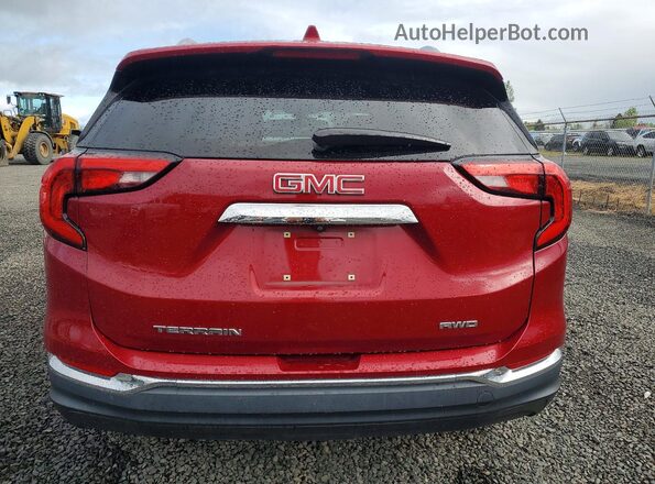 3GKALVEVXKL236159 2019 GMC TERRAIN Burgundy უკანა ხედი