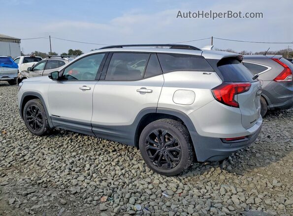 3GKALVEVXLL300735 2020 GMC TERRAIN Silver Trasero izquierdo