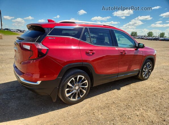 3GKALVEVXNL112736 2022 GMC TERRAIN Red Trasero derecho