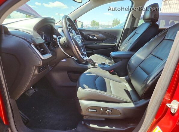 3GKALVEVXNL112736 2022 GMC TERRAIN Red Vista interior delantera