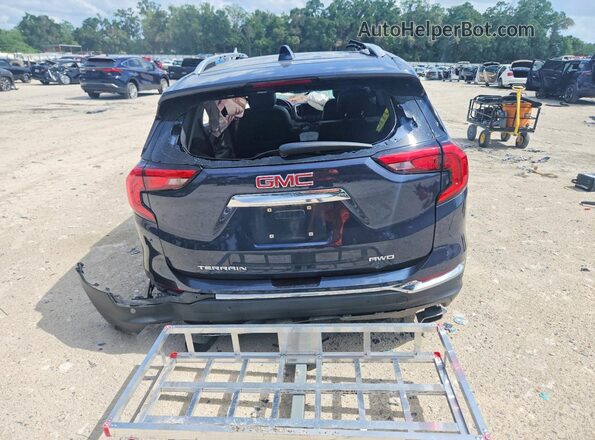 3GKALVEX0JL217880 2018 GMC TERRAIN Blue Հետևի տեսք