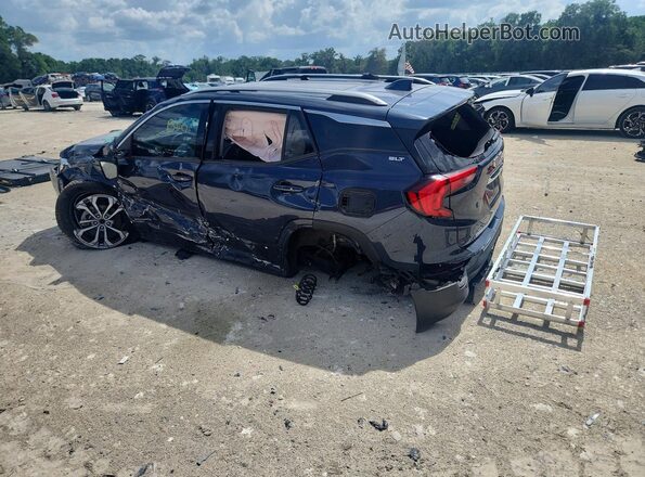3GKALVEX0JL217880 2018 GMC TERRAIN Blue Հետևի ձախ