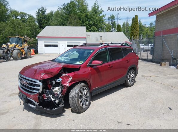 3GKALVEX3KL130928 2019 GMC TERRAIN Burgundy Передня ліва чверть