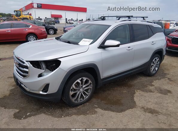 3GKALVEX4KL286136 2019 GMC TERRAIN Silver Առջևի ձախ երեք քառորդ տեսարան