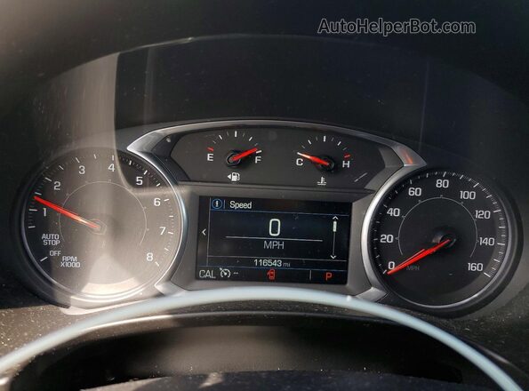 3GKALVEX8JL205380 2018 GMC TERRAIN Gray Вид щитка приладів