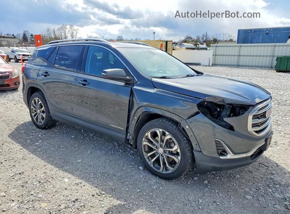 3GKALVEX8JL205380 2018 GMC TERRAIN Gray Передня права чверть
