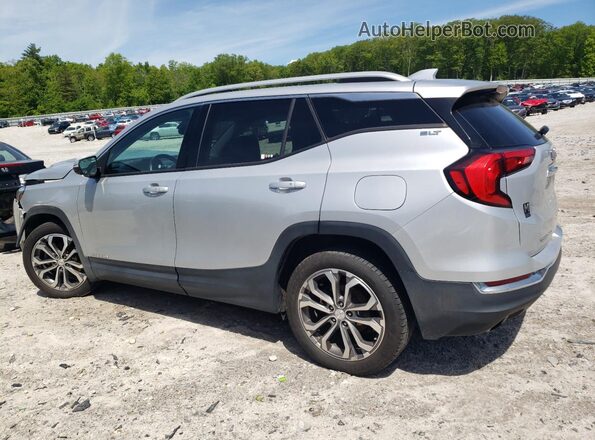 3GKALVEX8JL296070 2018 GMC TERRAIN Silver Trasero izquierdo