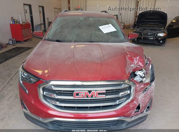 3GKALVEX8KL100193 2019 GMC TERRAIN Red Instrument cluster view