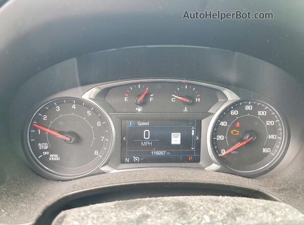 3GKALVEXXJL200701 2018 GMC TERRAIN Silver Instrument cluster view