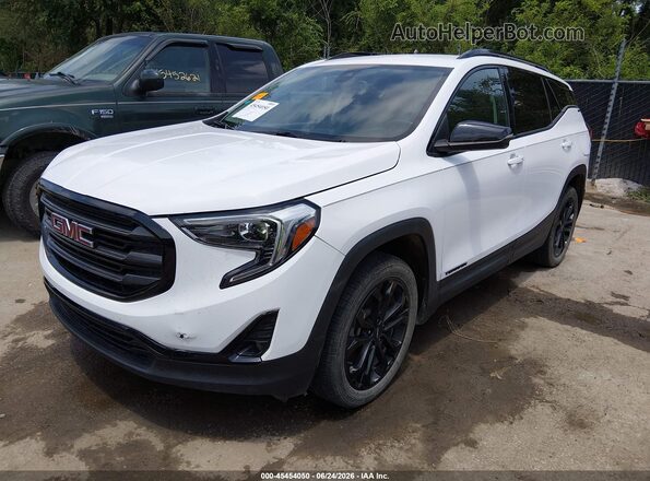 3GKALVEXXLL223351 2020 GMC TERRAIN White Առջևի ձախ երեք քառորդ տեսարան