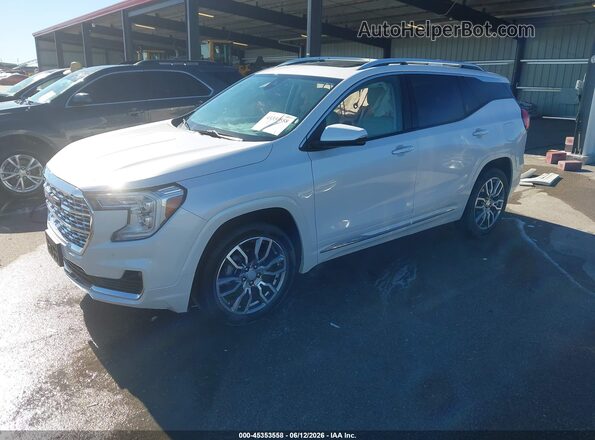 3GKALXEG0PL225739 2023 GMC TERRAIN White წინა მარცხენა ხედი სამი მეოთხედიდან