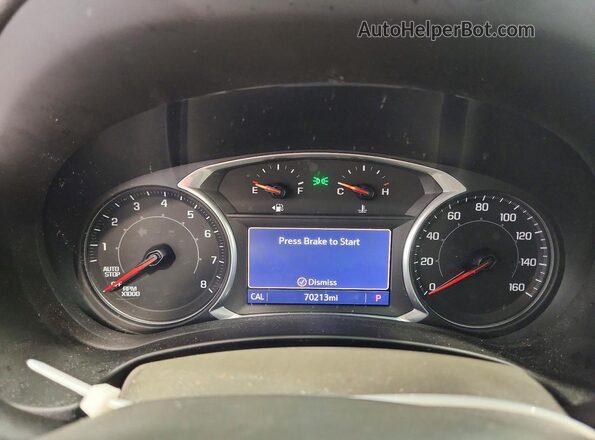 3GKALXEV2ML398723 2021 GMC TERRAIN White Instrument cluster view