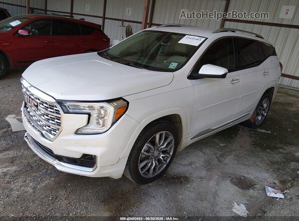 3GKALXEV8NL254210 2022 GMC TERRAIN White წინა მარცხენა ხედი სამი მეოთხედიდან