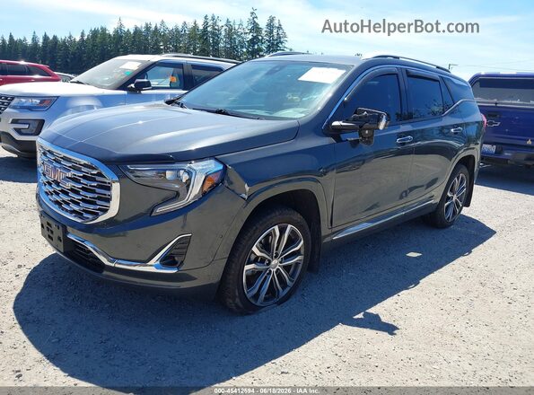 3GKALXEX0JL144506 2018 GMC TERRAIN Gray Przód lewy