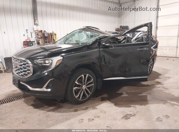 3GKALXEX0JL251779 2018 GMC TERRAIN Black Vista tres cuartos delantera izquierda