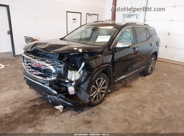 3GKALXEX0KL141154 2019 GMC TERRAIN Black Առջևի ձախ երեք քառորդ տեսարան