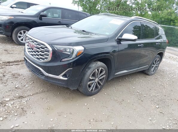 3GKALXEX1JL284256 2018 GMC TERRAIN Black წინა მარცხენა ხედი სამი მეოთხედიდან