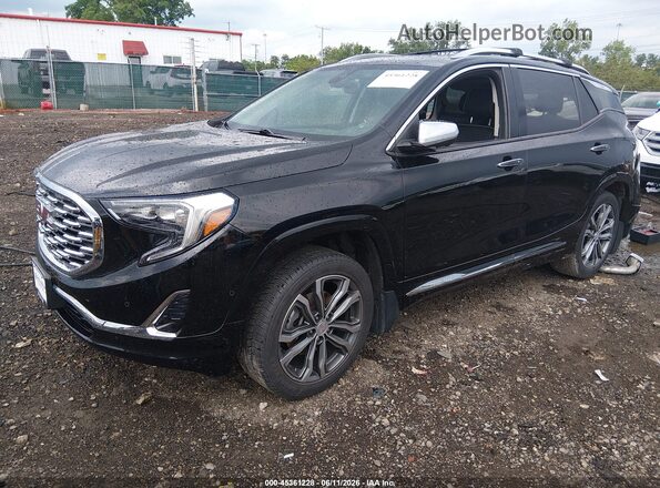 3GKALXEX1LL305061 2020 GMC TERRAIN Black Առջևի ձախ երեք քառորդ տեսարան