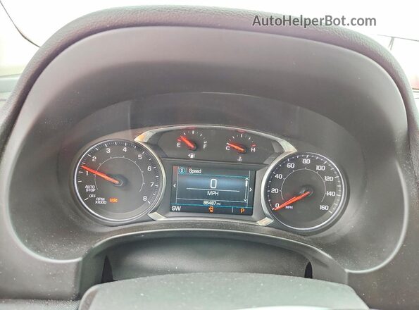 3GKALXEX2JL203720 2018 GMC TERRAIN White Widok zestawu wskaźników