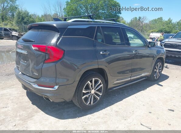 3GKALXEX5JL281280 2018 GMC TERRAIN Gray Tył prawy