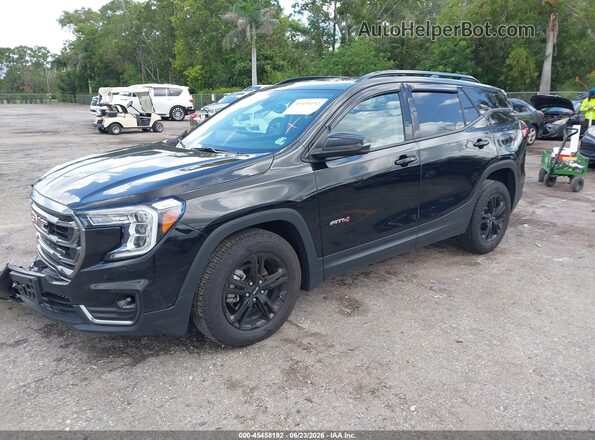 3GKALYEG7RL354263 2024 GMC TERRAIN Black წინა მარცხენა ხედი სამი მეოთხედიდან
