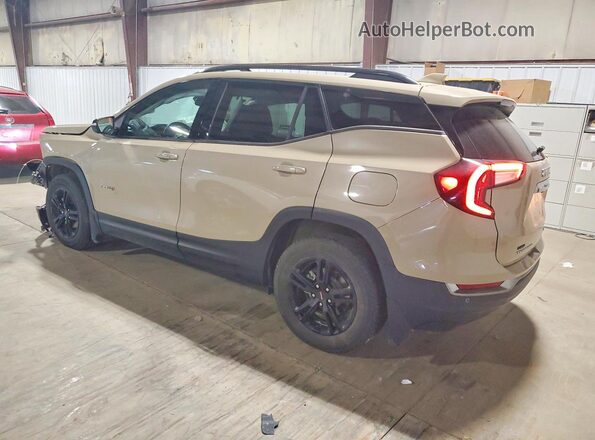 3GKALYEV3NL254427 2022 GMC TERRAIN Tan უკანა მარცხენა
