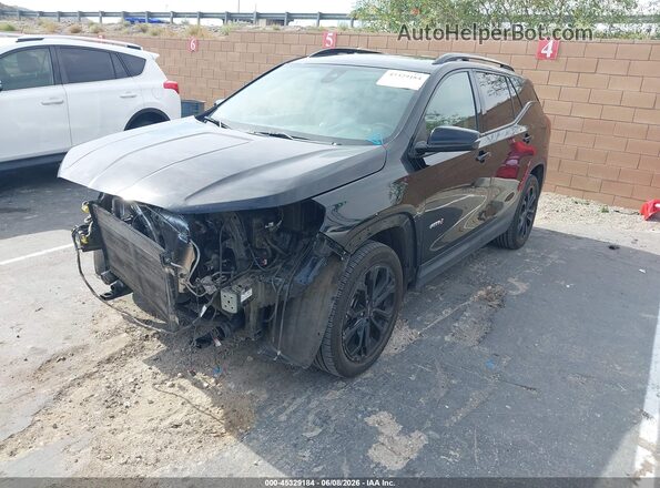 3GKALYEV4NL299263 2022 GMC TERRAIN Черный Передняя левая четверть