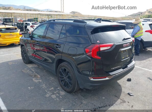 3GKALYEV4NL299263 2022 GMC TERRAIN Черный Задняя левая четверть