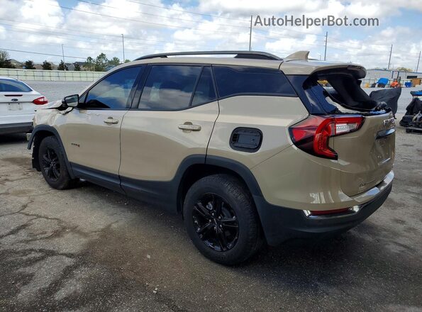 3GKALYEV5NL284805 2022 GMC TERRAIN Tan უკანა მარცხენა