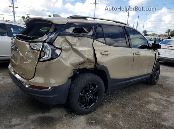 3GKALYEV5NL284805 2022 GMC TERRAIN Tan უკანა მარჯვენა