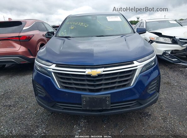 3GNAXHEG0PL104318 2023 CHEVROLET EQUINOX Синий Вид щитка приборов