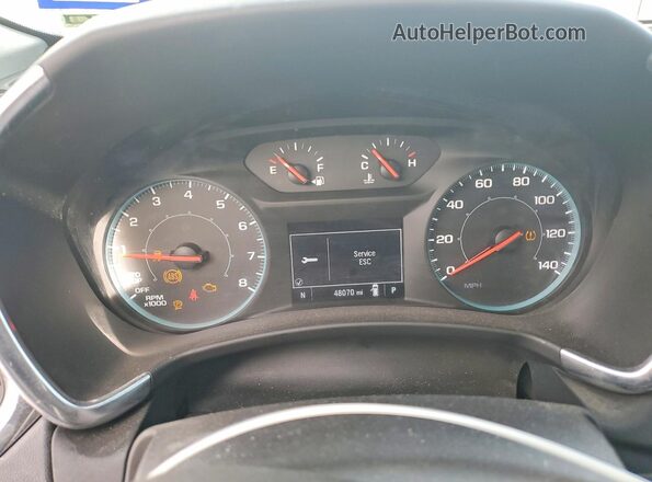 3GNAXHEG0PL219422 2023 CHEVROLET EQUINOX White Widok zestawu wskaźników