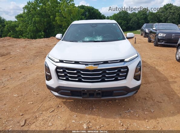 3GNAXHEG2SL200122 2025 CHEVROLET EQUINOX White Вид щитка приладів
