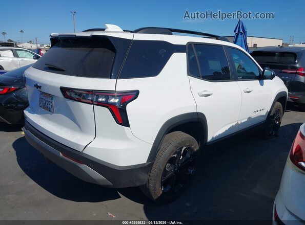 3GNAXHEG2SL263771 2025 CHEVROLET EQUINOX White უკანა მარჯვენა