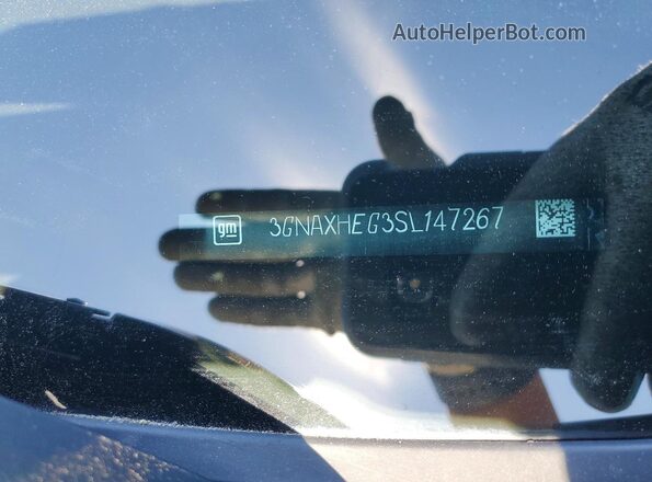 3GNAXHEG3SL147267 2025 CHEVROLET EQUINOX Gray Vista de la etiqueta del VIN