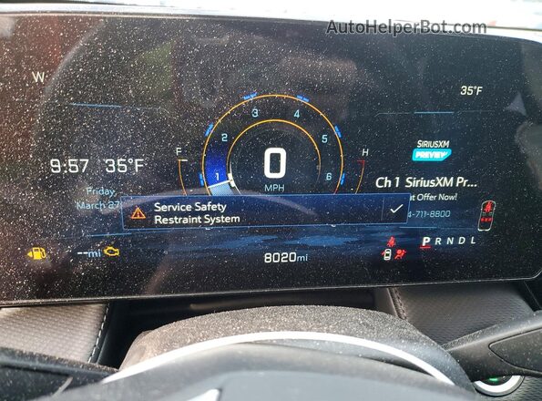 3GNAXHEG7SL191157 2025 CHEVROLET EQUINOX Black Instrument cluster view