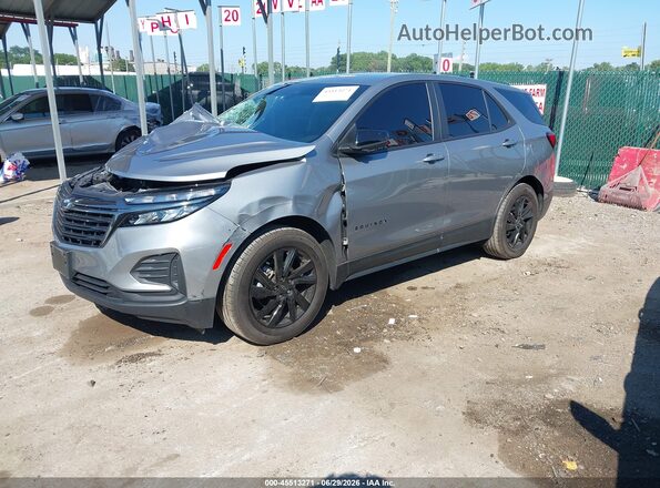 3GNAXHEGXRL333947 2024 CHEVROLET EQUINOX Silver Vista tres cuartos delantera izquierda