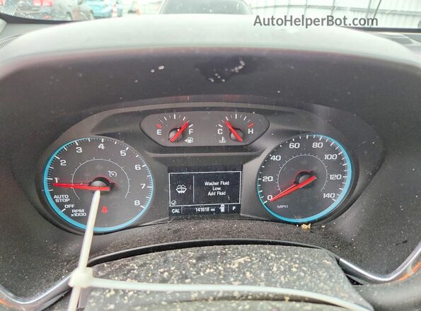 3GNAXHEV2JS648685 2018 CHEVROLET EQUINOX Белый Вид щитка приборов