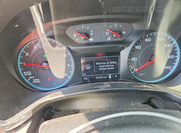 3GNAXHEV4JS635842 2018 CHEVROLET EQUINOX Silver Instrument cluster view
