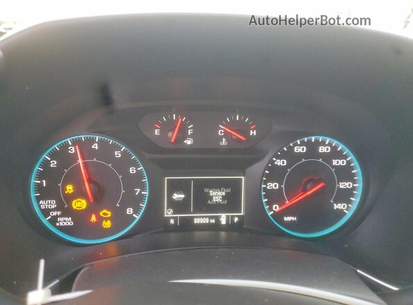 3GNAXHEV4MS105259 2021 CHEVROLET EQUINOX Silver Instrument cluster view