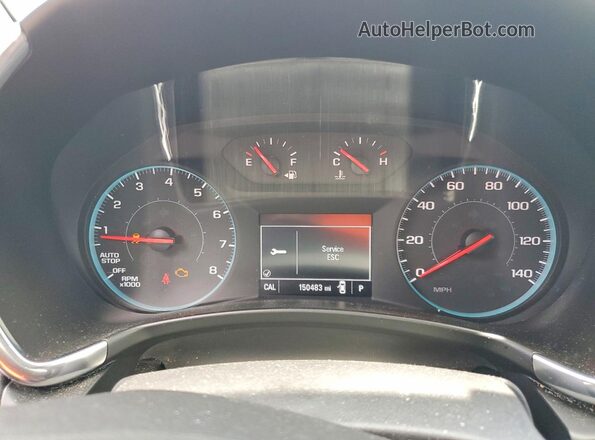 3GNAXHEV5JS550198 2018 CHEVROLET EQUINOX Gray Instrument cluster view