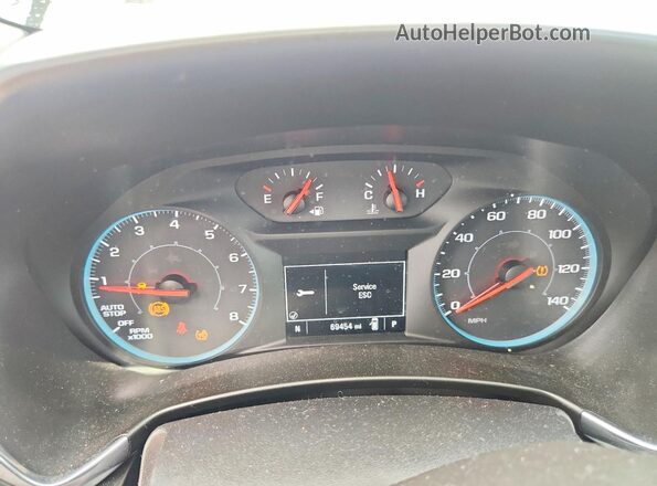 3GNAXHEV5KL209931 2019 CHEVROLET EQUINOX Black Вид щитка приладів