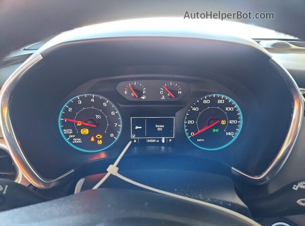 3GNAXHEV5LS693722 2020 CHEVROLET EQUINOX Silver Instrument cluster view