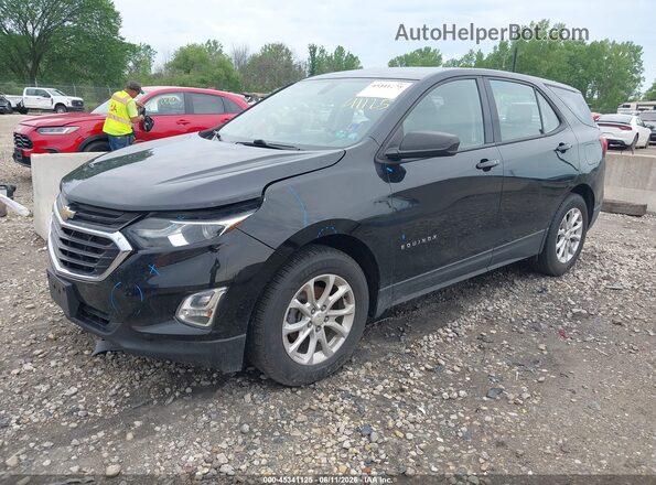3GNAXHEV6JL344950 2018 CHEVROLET EQUINOX Black წინა მარცხენა ხედი სამი მეოთხედიდან