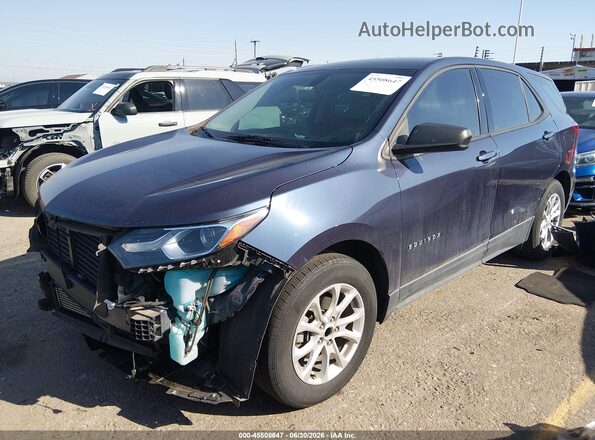3GNAXHEV6JS526623 2018 CHEVROLET EQUINOX Синий Передняя левая четверть