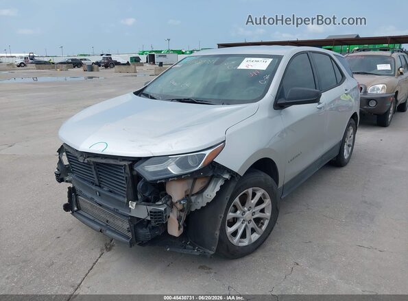 3GNAXHEV8JS571398 2018 CHEVROLET EQUINOX Silver Առջևի ձախ երեք քառորդ տեսարան