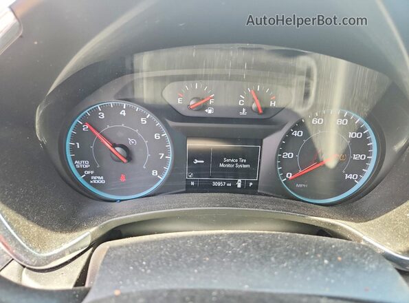 3GNAXHEV8LS555303 2020 CHEVROLET EQUINOX Silver Widok zestawu wskaźników